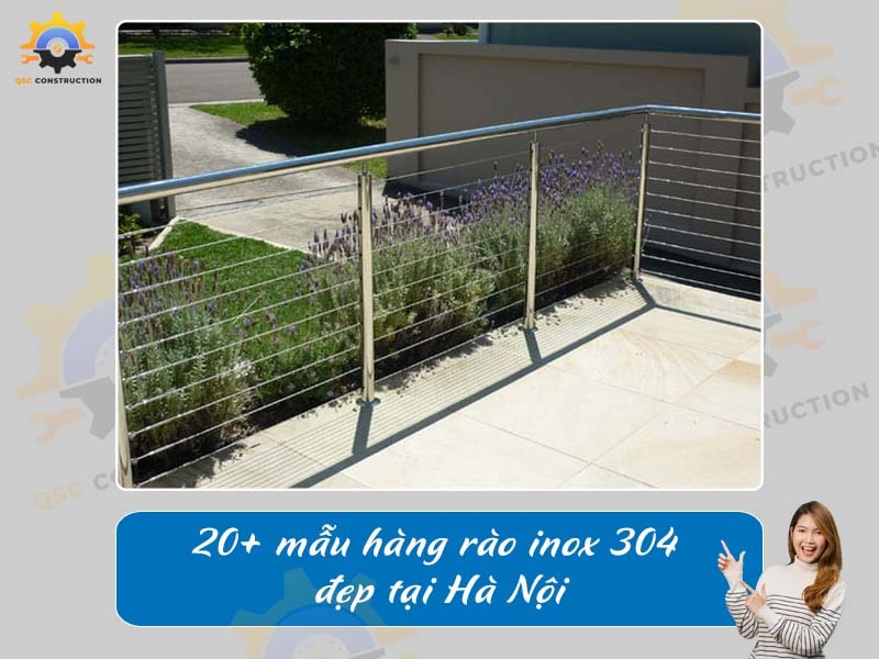 Báo giá 20+ mẫu hàng rào inox 304 đẹp tại Hà Nội