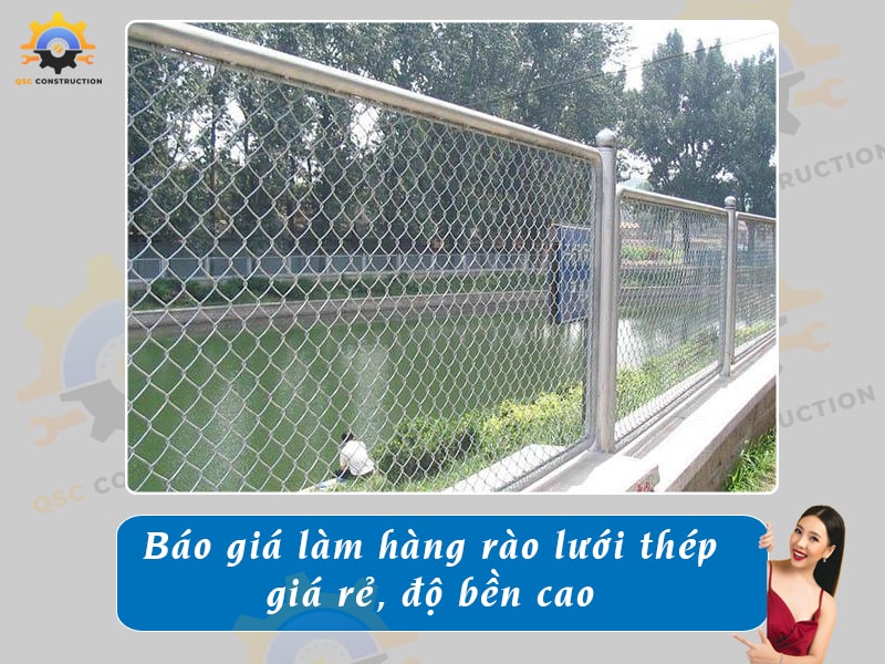 Báo giá làm hàng rào lưới thép giá rẻ, độ bền cao