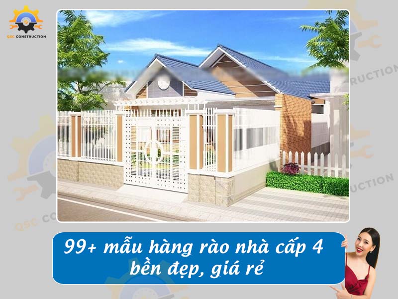 Báo giá 99+ mẫu hàng rào nhà cấp 4 bền đẹp, giá rẻ