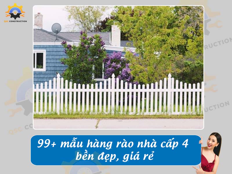 Báo giá 99+ mẫu hàng rào nhà cấp 4 bền đẹp, giá rẻ