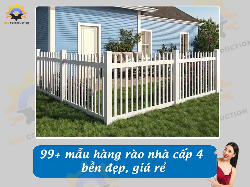 Báo giá 99+ mẫu hàng rào nhà cấp 4 bền đẹp, giá rẻ