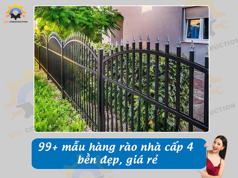 Báo giá 99+ mẫu hàng rào nhà cấp 4 bền đẹp, giá rẻ