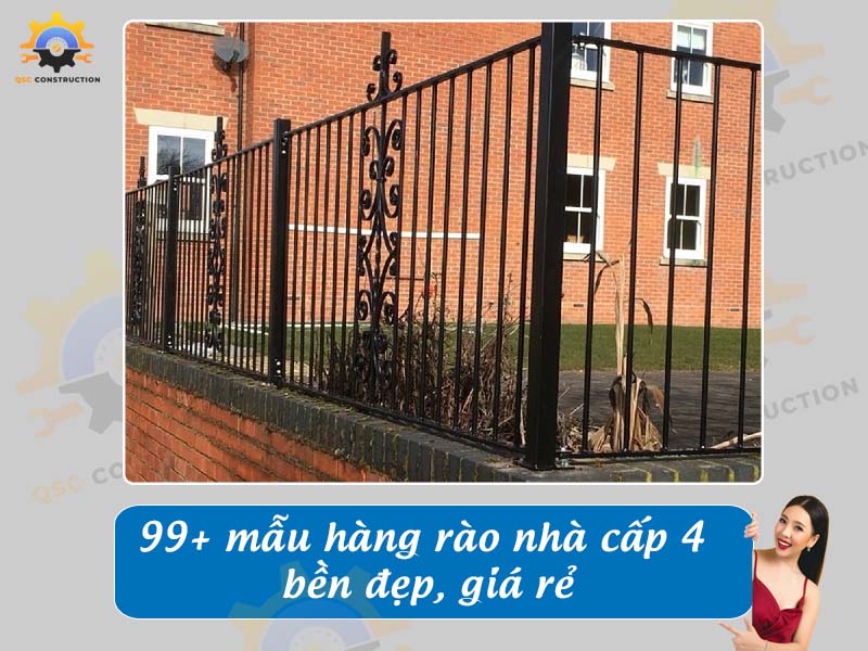 Báo giá 99+ mẫu hàng rào nhà cấp 4 bền đẹp, giá rẻ