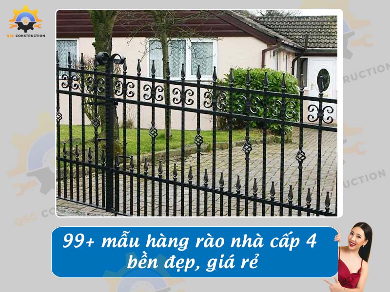 Báo giá 99+ mẫu hàng rào nhà cấp 4 bền đẹp, giá rẻ