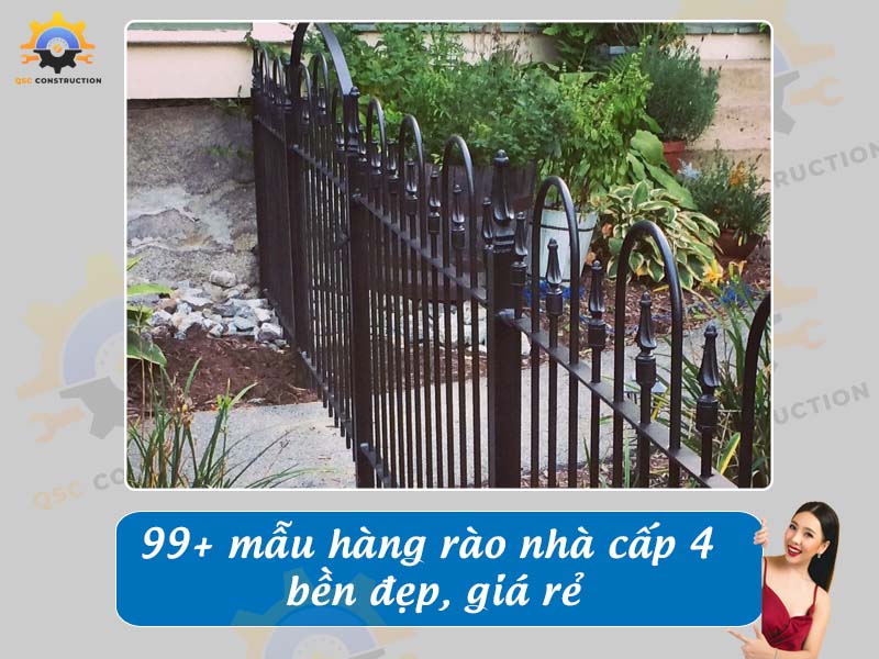 Báo giá 99+ mẫu hàng rào nhà cấp 4 bền đẹp, giá rẻ