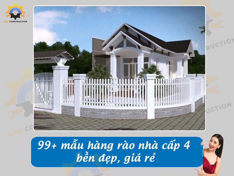 Báo giá 99+ mẫu hàng rào nhà cấp 4 bền đẹp, giá rẻ