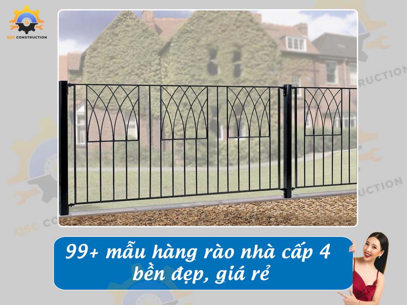 Báo giá 99+ mẫu hàng rào nhà cấp 4 bền đẹp, giá rẻ