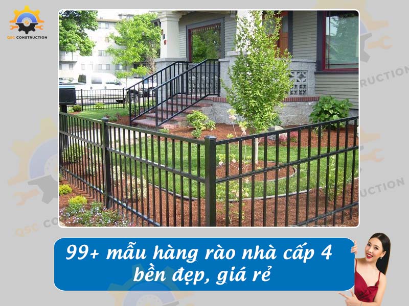 Báo giá 99+ mẫu hàng rào nhà cấp 4 bền đẹp, giá rẻ