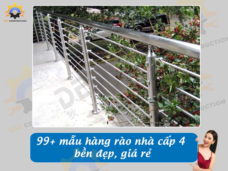 Báo giá 99+ mẫu hàng rào nhà cấp 4 bền đẹp, giá rẻ