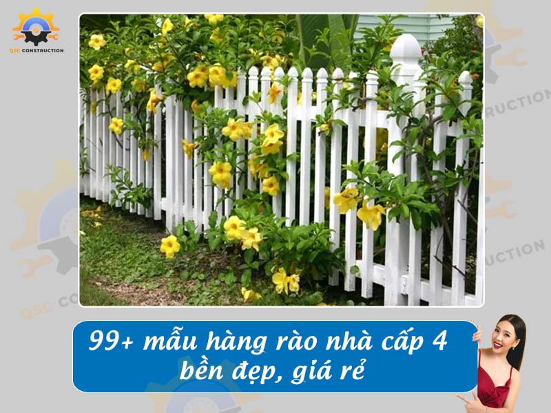 Báo giá 99+ mẫu hàng rào nhà cấp 4 bền đẹp, giá rẻ