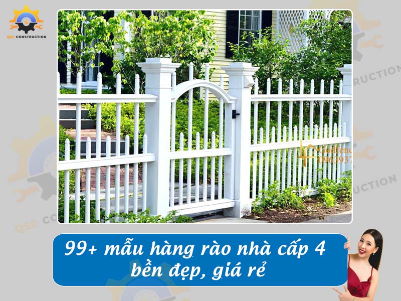 Báo giá 99+ mẫu hàng rào nhà cấp 4 bền đẹp, giá rẻ