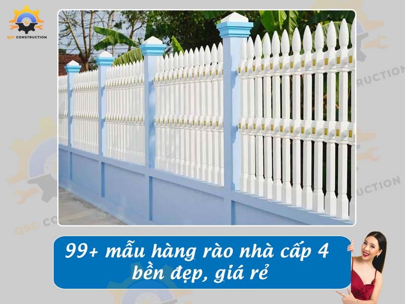 Báo giá 99+ mẫu hàng rào nhà cấp 4 bền đẹp, giá rẻ