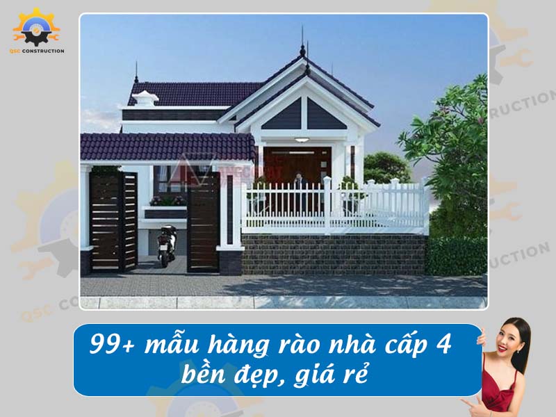 Báo giá 99+ mẫu hàng rào nhà cấp 4 bền đẹp, giá rẻ