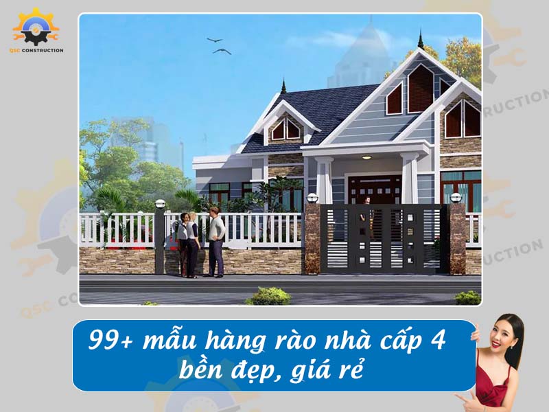 Báo giá 99+ mẫu hàng rào nhà cấp 4 bền đẹp, giá rẻ