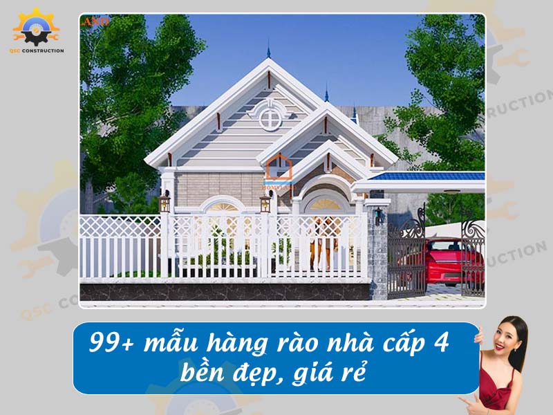 Báo giá 99+ mẫu hàng rào nhà cấp 4 bền đẹp, giá rẻ