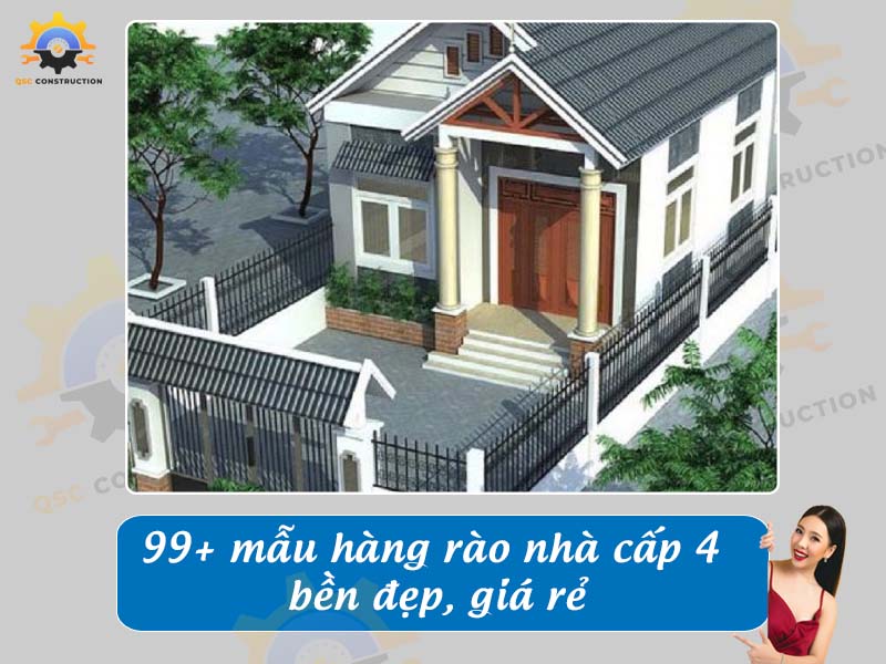Báo giá 99+ mẫu hàng rào nhà cấp 4 bền đẹp, giá rẻ