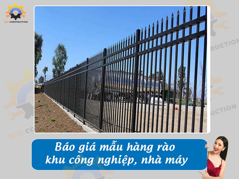 Báo giá làm hàng rào khu công nghiệp, nhà máy giá tốt