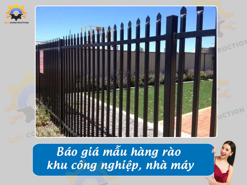 Báo giá làm hàng rào khu công nghiệp, nhà máy giá tốt