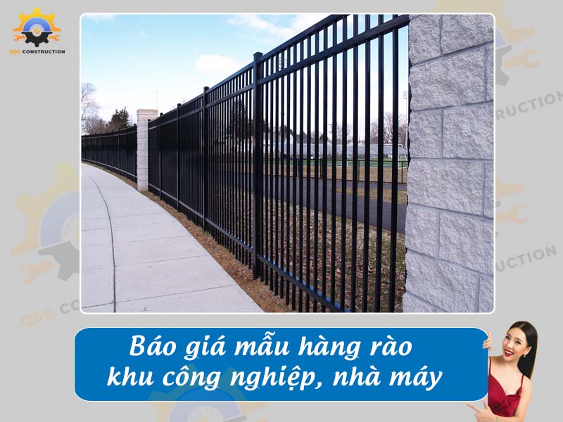 Báo giá làm hàng rào khu công nghiệp, nhà máy giá tốt