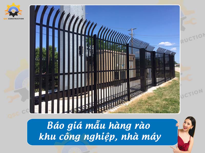 Báo giá làm hàng rào khu công nghiệp, nhà máy giá tốt