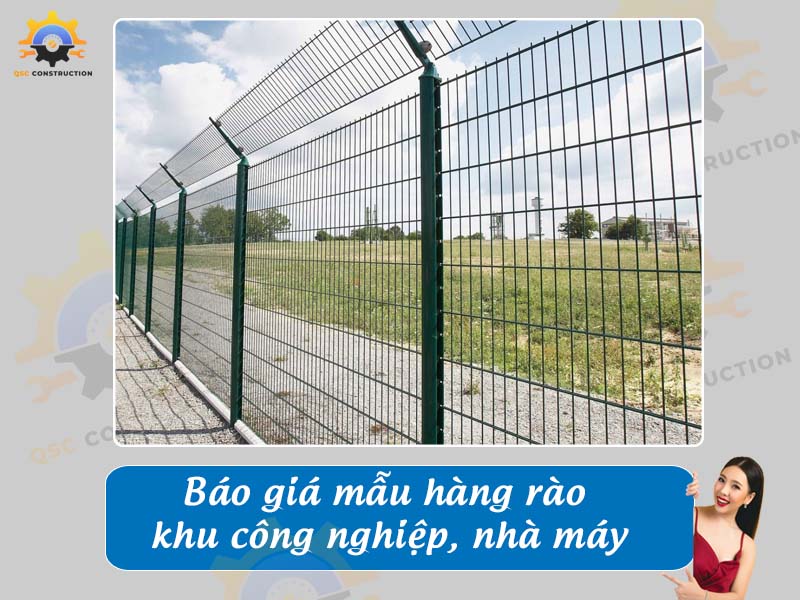 Báo giá làm hàng rào khu công nghiệp, nhà máy giá tốt
