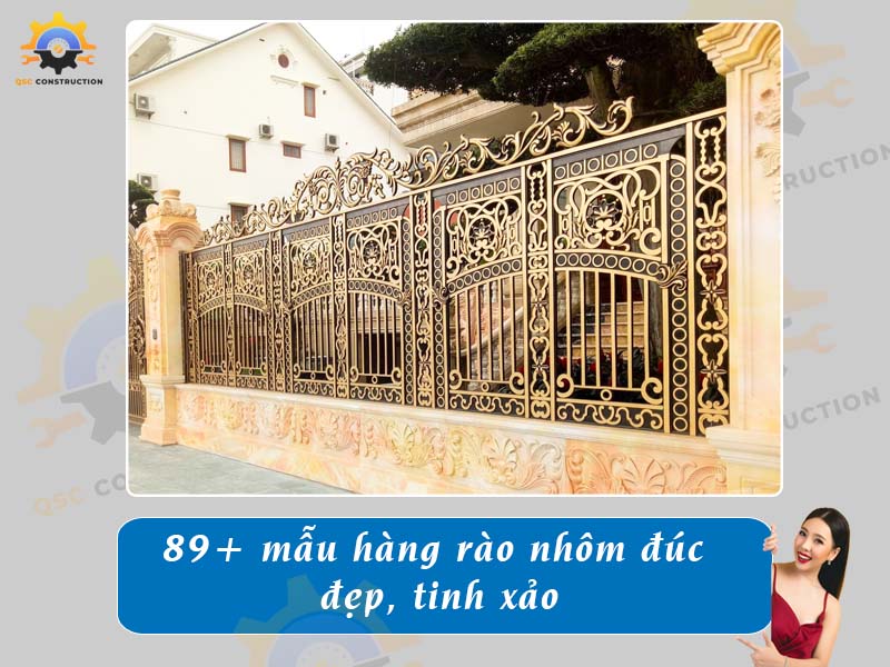 Báo giá 89+ mẫu hàng rào nhôm đúc đẹp, tinh xảo