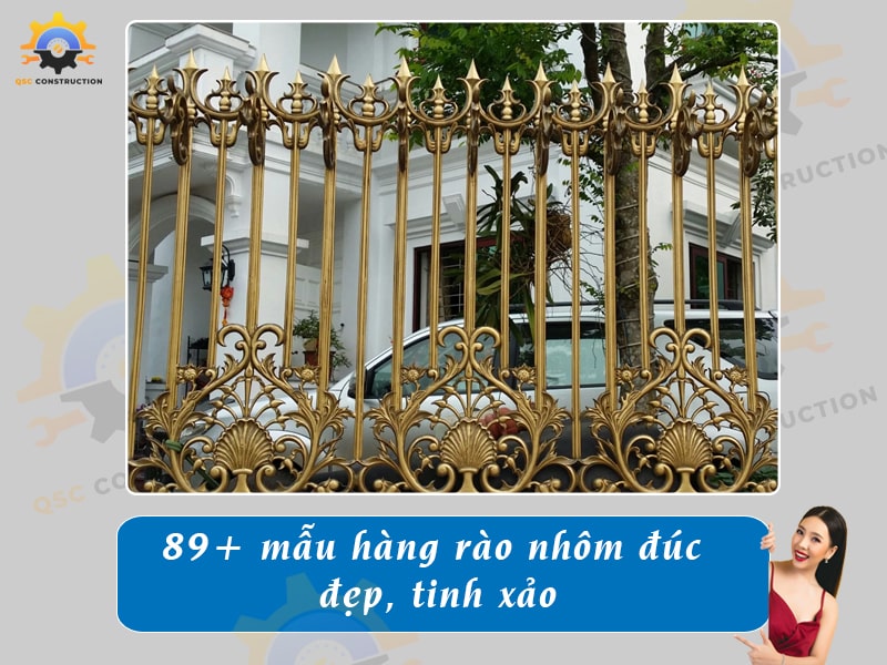 Báo giá 89+ mẫu hàng rào nhôm đúc đẹp, tinh xảo