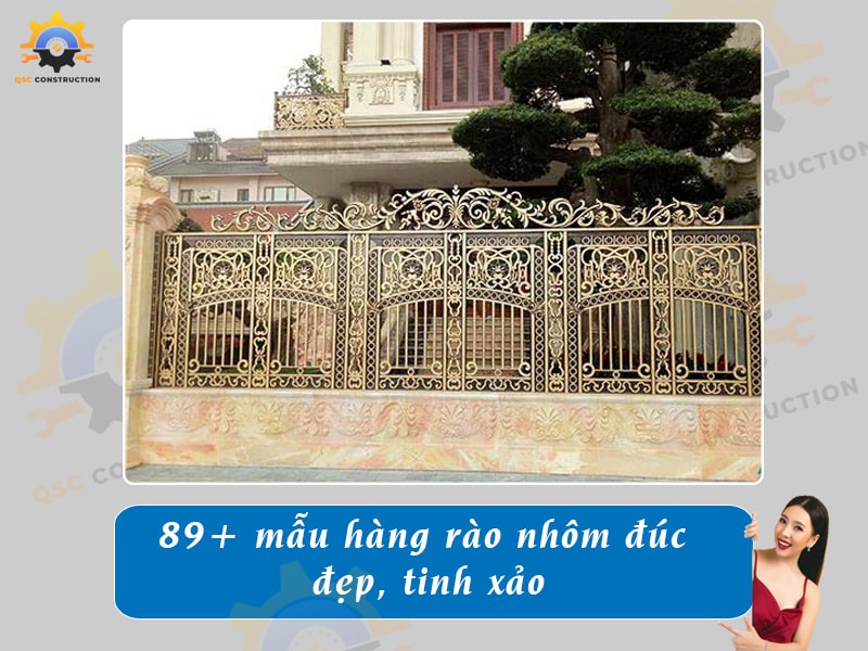 Báo giá 89+ mẫu hàng rào nhôm đúc đẹp, tinh xảo