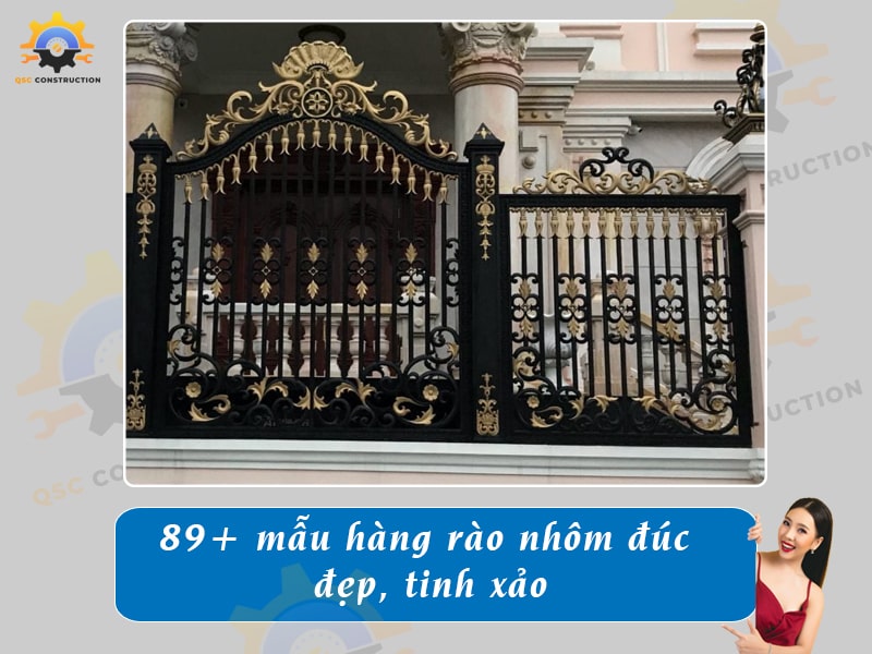 Báo giá 89+ mẫu hàng rào nhôm đúc đẹp, tinh xảo