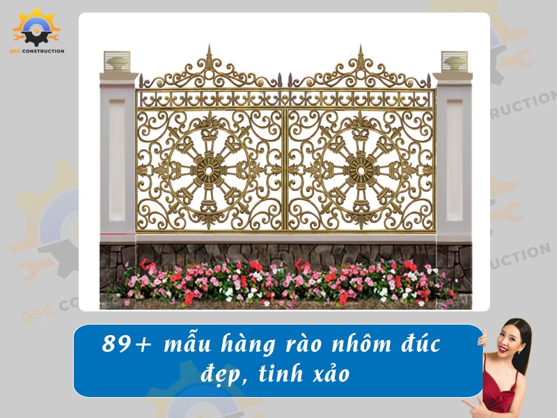Báo giá 89+ mẫu hàng rào nhôm đúc đẹp, tinh xảo