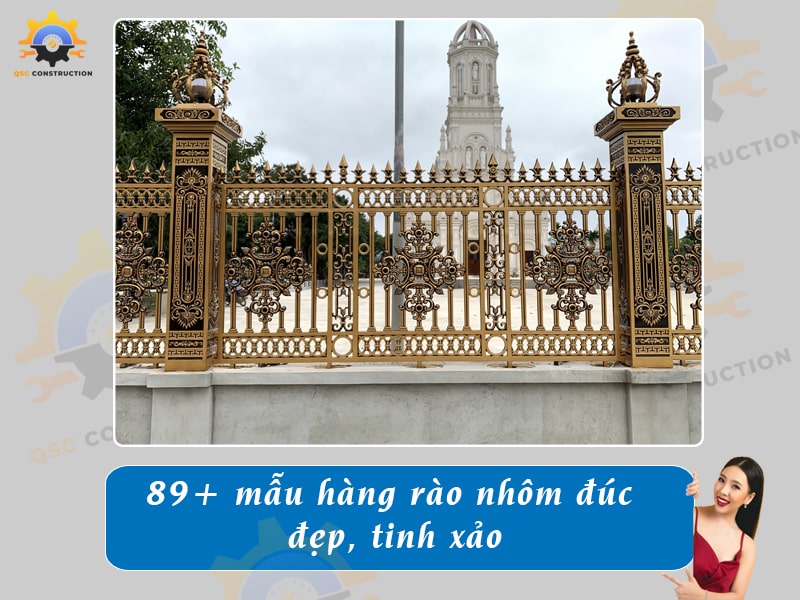 Báo giá 89+ mẫu hàng rào nhôm đúc đẹp, tinh xảo