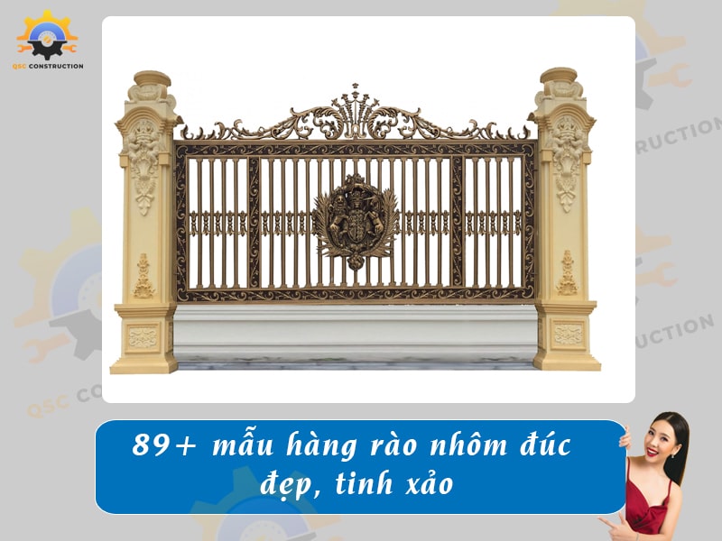 Báo giá 89+ mẫu hàng rào nhôm đúc đẹp, tinh xảo