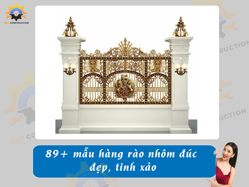 Báo giá 89+ mẫu hàng rào nhôm đúc đẹp, tinh xảo