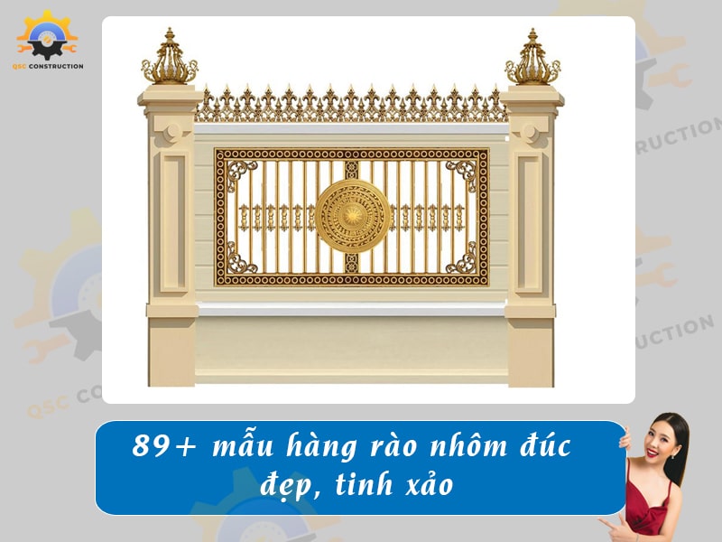 Báo giá 89+ mẫu hàng rào nhôm đúc đẹp, tinh xảo