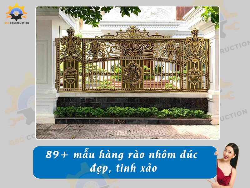 Báo giá 89+ mẫu hàng rào nhôm đúc đẹp, tinh xảo