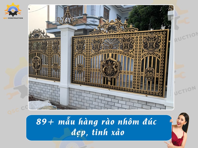 Báo giá 89+ mẫu hàng rào nhôm đúc đẹp, tinh xảo