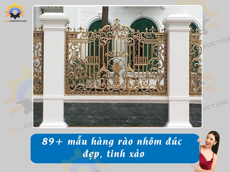 Báo giá 89+ mẫu hàng rào nhôm đúc đẹp, tinh xảo