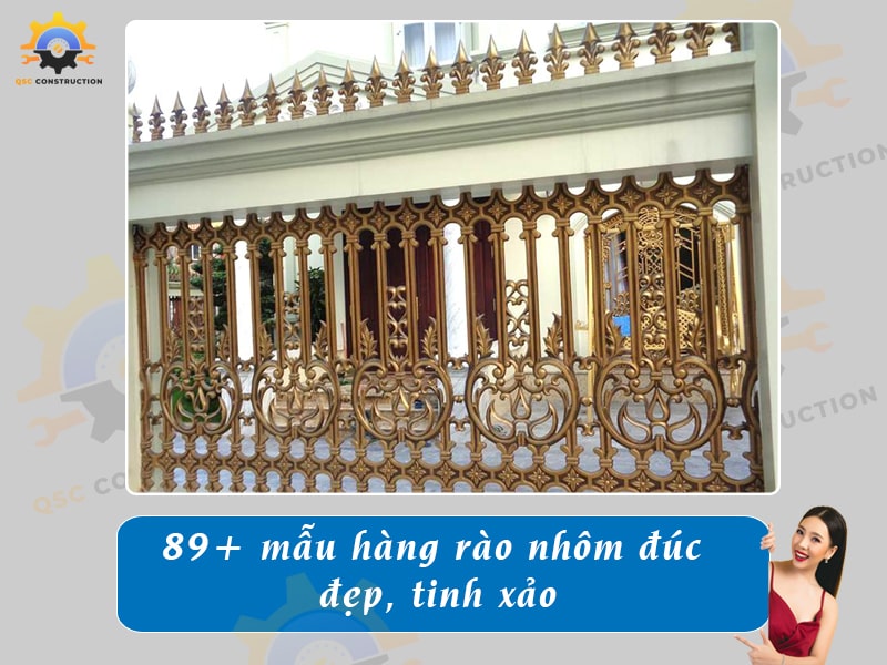 Báo giá 89+ mẫu hàng rào nhôm đúc đẹp, tinh xảo