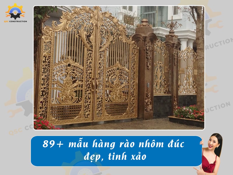 Báo giá 89+ mẫu hàng rào nhôm đúc đẹp, tinh xảo