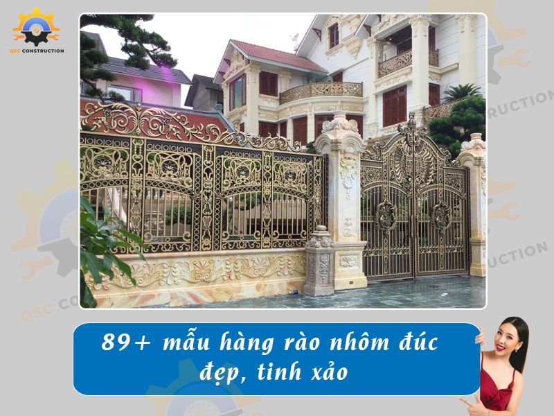 Báo giá 89+ mẫu hàng rào nhôm đúc đẹp, tinh xảo