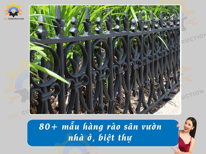 Báo giá 80+ mẫu hàng rào sân vườn cho nhà cấp 4, nhà phố, biệt thự