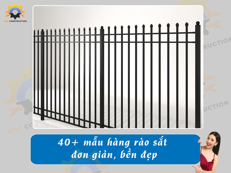 Báo giá 40+ mẫu hàng rào sắt đơn giản tại QSC Construction