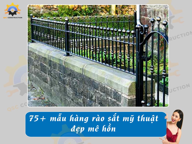 Báo giá 75+ mẫu hàng rào sắt mỹ thuật, nghệ thuật đẹp mê hồn