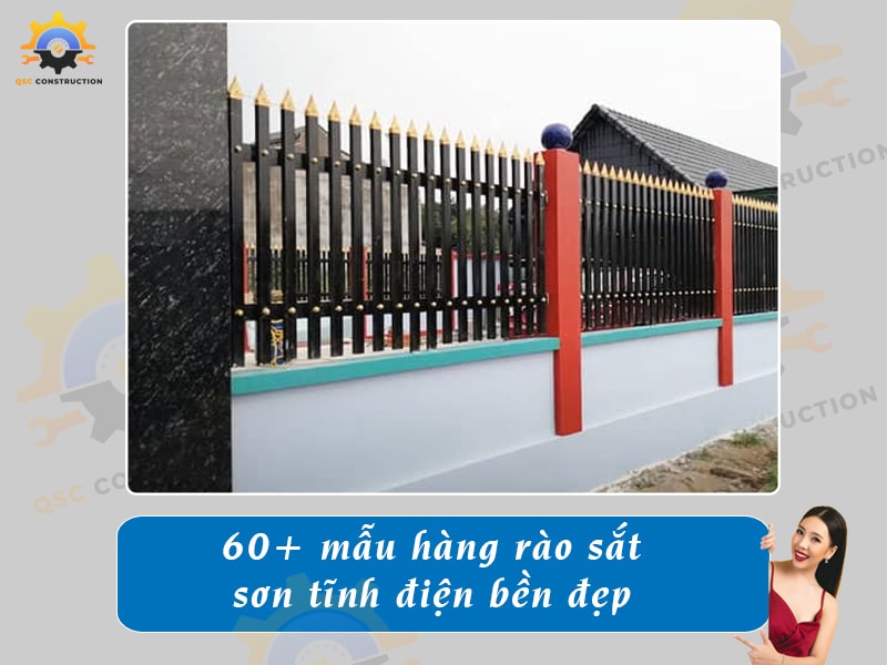 Top 60+ mẫu hàng rào sắt sơn tĩnh điện bền, giá rẻ hiện nay