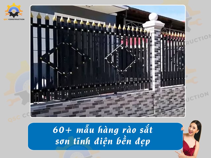 Top 60+ mẫu hàng rào sắt sơn tĩnh điện bền, giá rẻ hiện nay