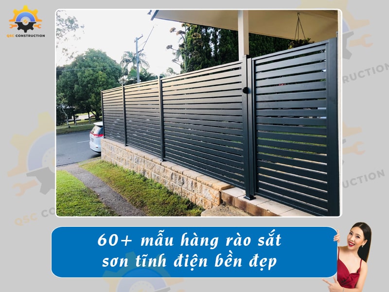 Top 60+ mẫu hàng rào sắt sơn tĩnh điện bền, giá rẻ hiện nay