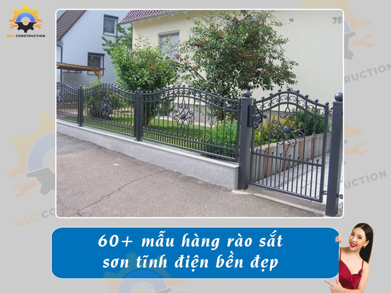 Top 60+ mẫu hàng rào sắt sơn tĩnh điện bền, giá rẻ hiện nay