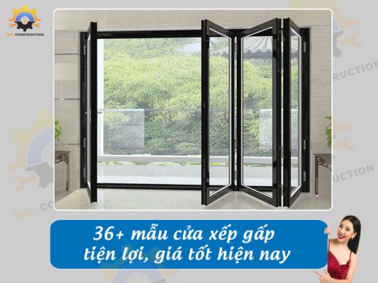 Báo giá 36+ mẫu cửa xếp gấp tiện lợi, giá tốt hiện nay