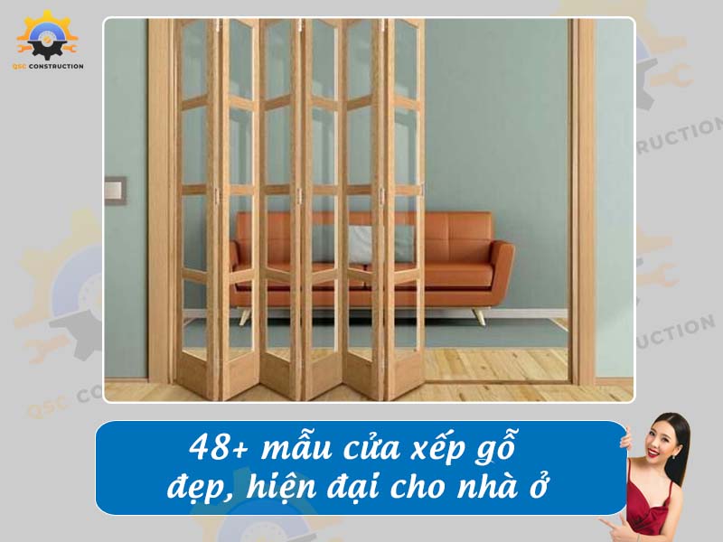Báo giá 48+ mẫu cửa xếp gỗ đẹp, hiện đại cho nhà ở