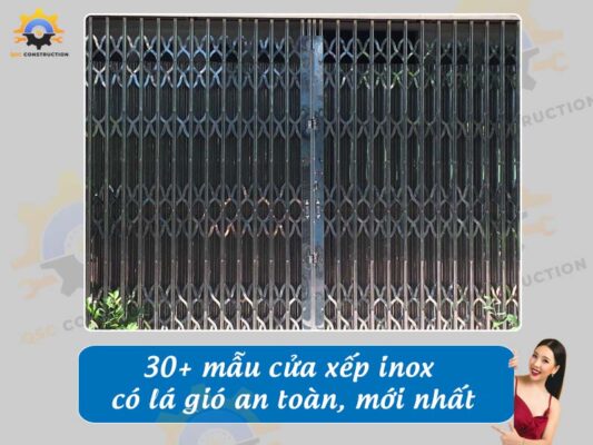 Báo giá 30+ mẫu cửa xếp inox có lá gió mới nhất
